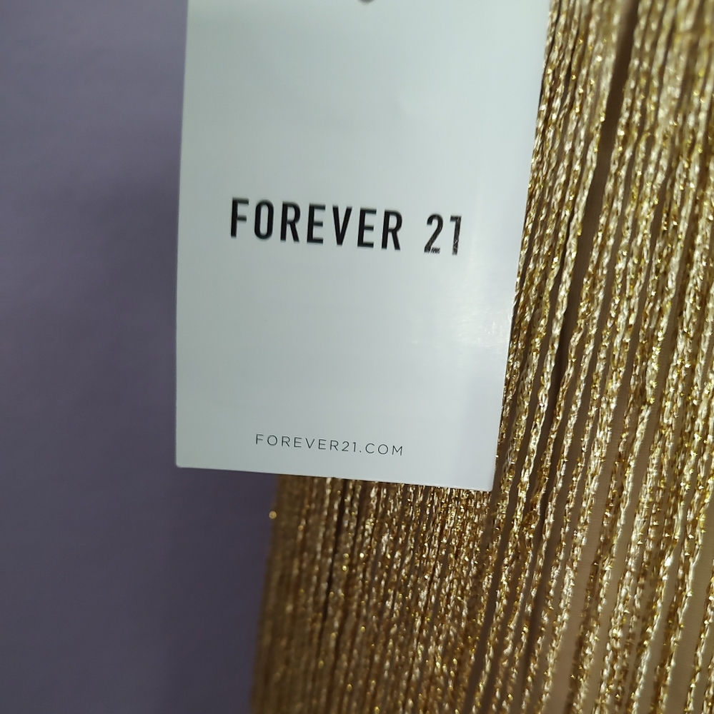 Forever 21 Gold Fringe Dress - Picture 6 of 8